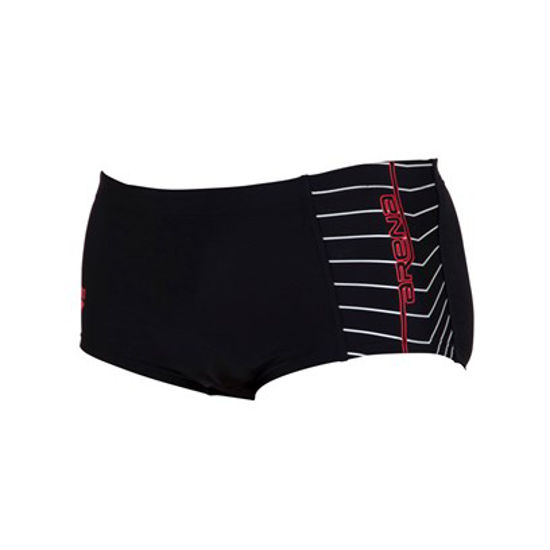 Bild på Badbyxa Bred Brief Bandarin Herr Svart/Röd