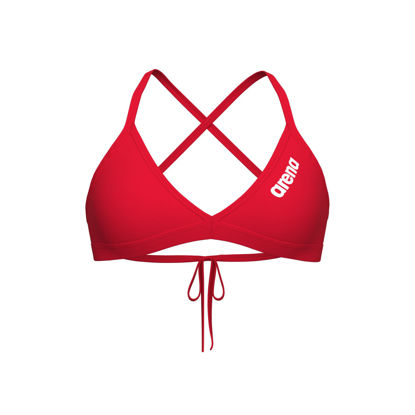 Bild på Bikiniöverdel Team Top Tie Back Solid Röd
